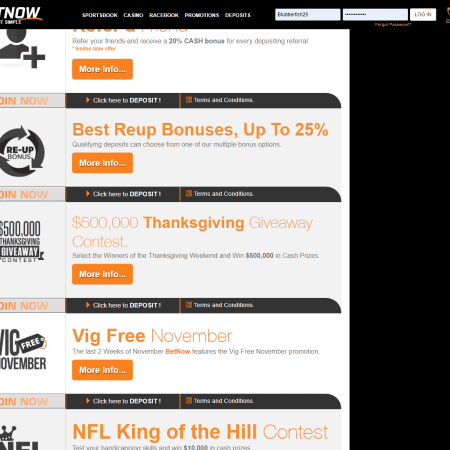 Get Extra Cash with BetNow’s Reload Bonuses—Up to 25%!