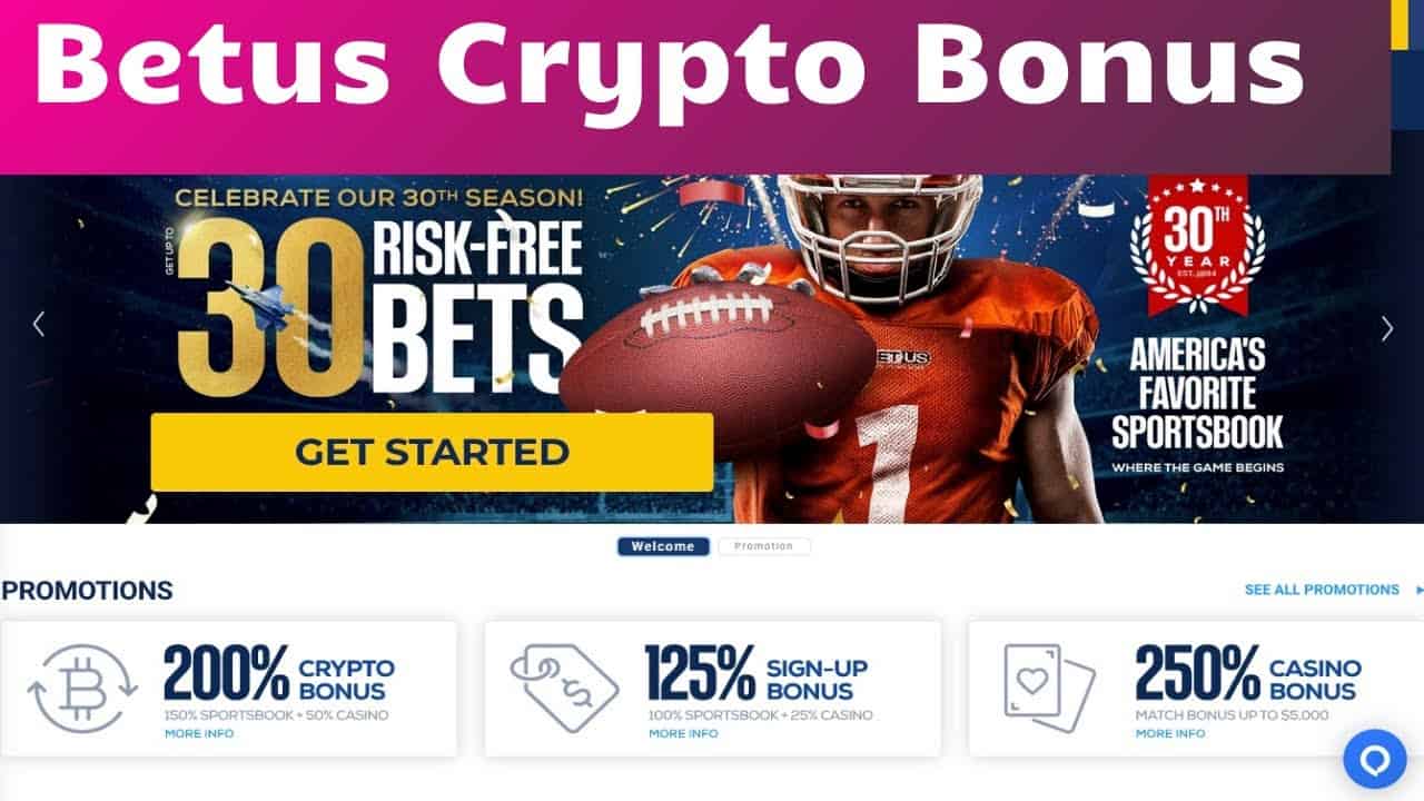 BetUS Crypto Bonus - Get 200% In Crypto Deposit Bonuses