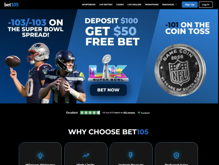 Super Bowl 60 Sportsbook Comparison: Why Bet105 Is Standing Out on Odds and Limits