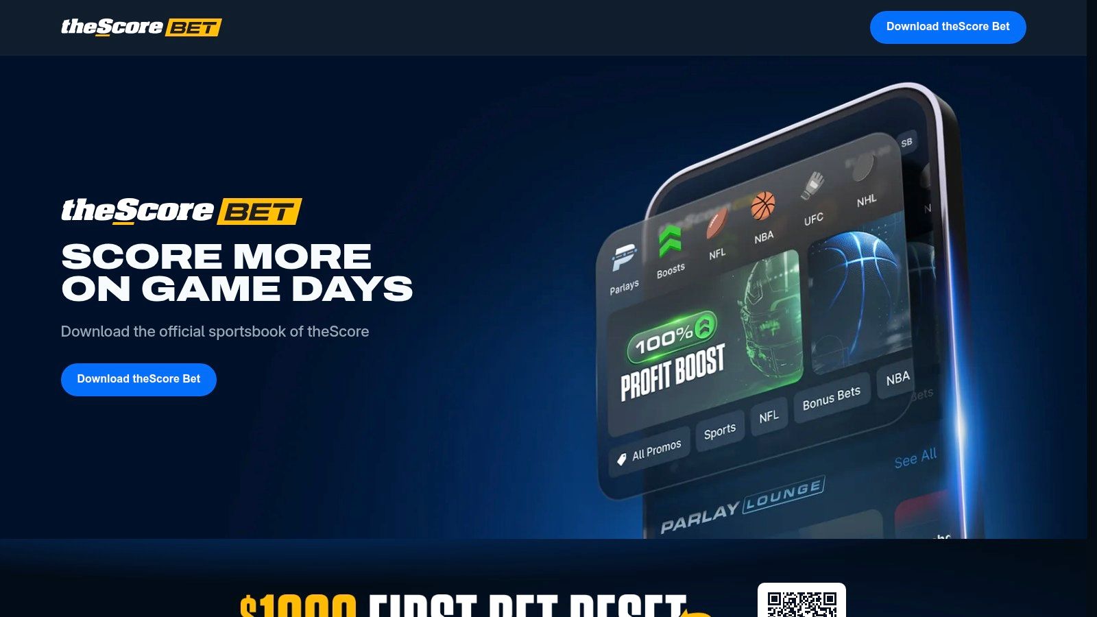 BetAnything sportsbook interface on a mobile device