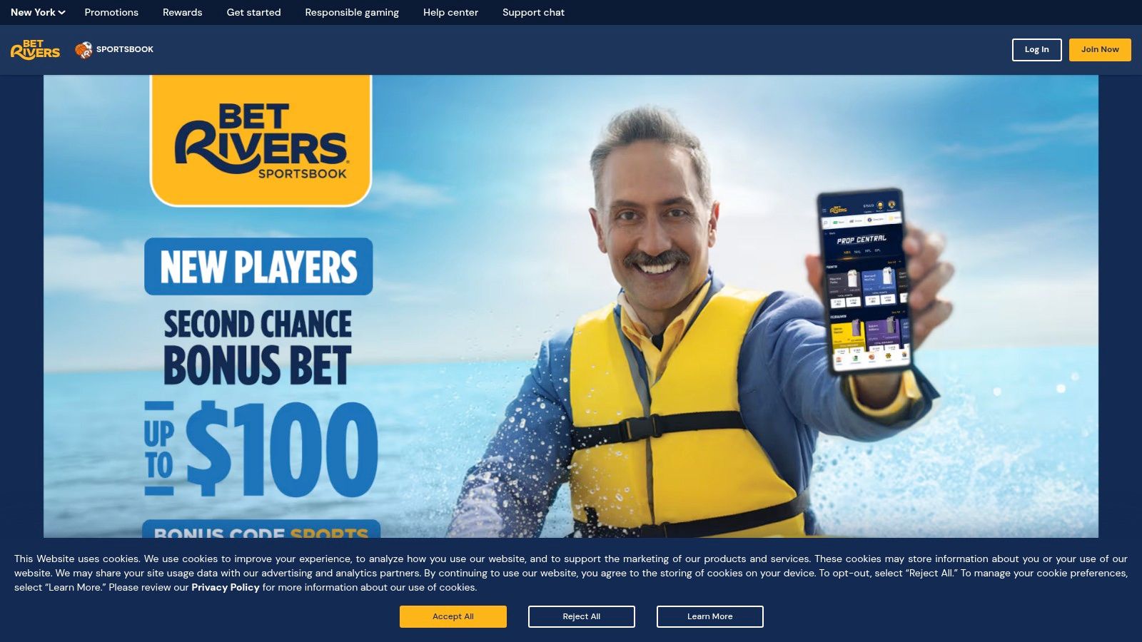 BetUS sportsbook interface on a mobile device