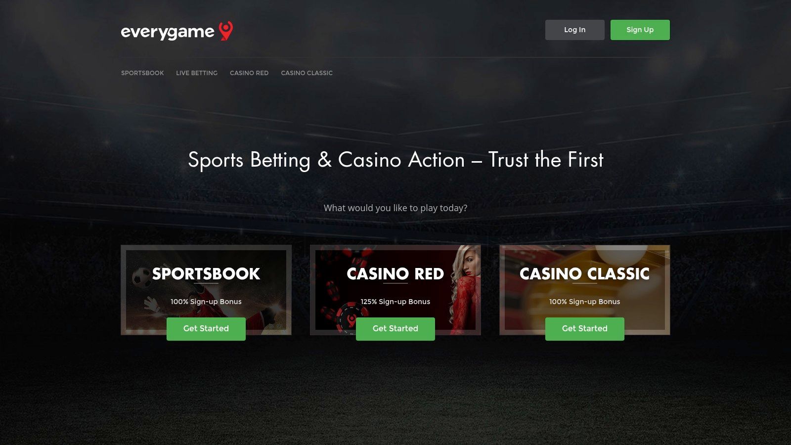 Everygame Sports Betting Interface