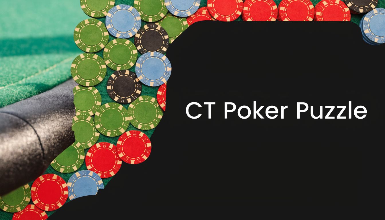 A close-up view of various colorful casino poker chips arranged on a green felt table surface.