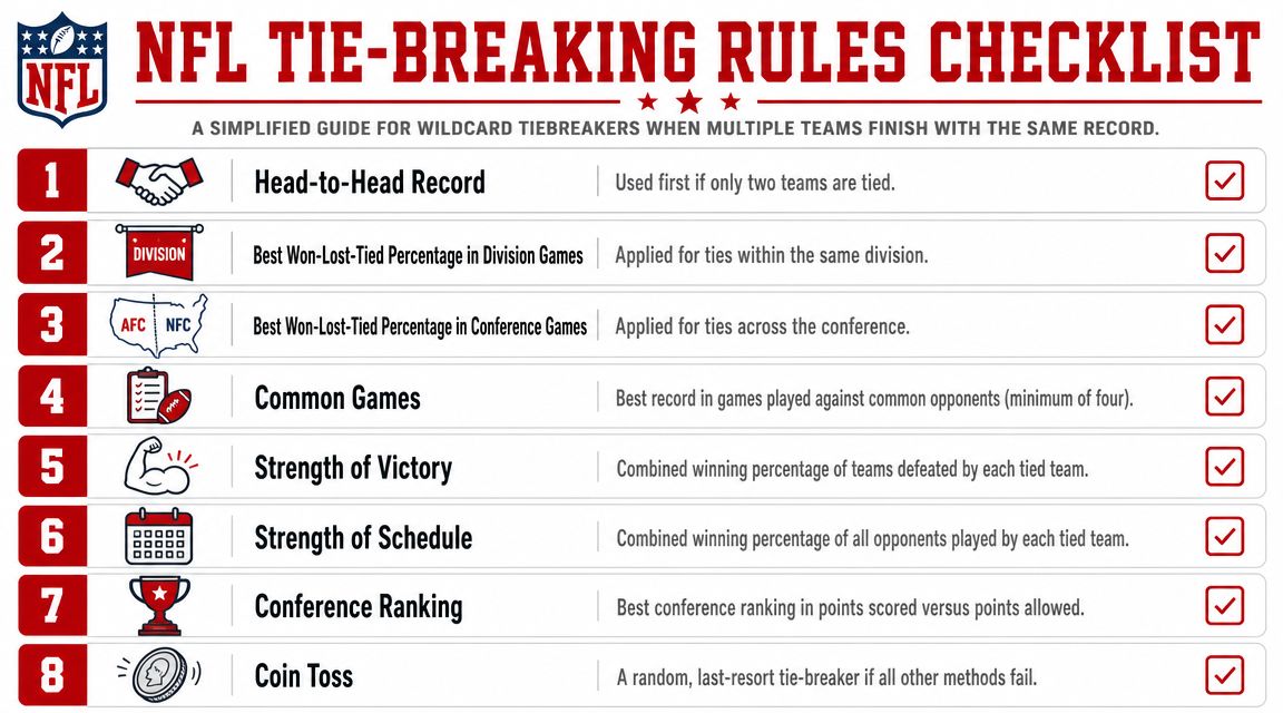 Untangling NFL Tie-Breaking Procedures
