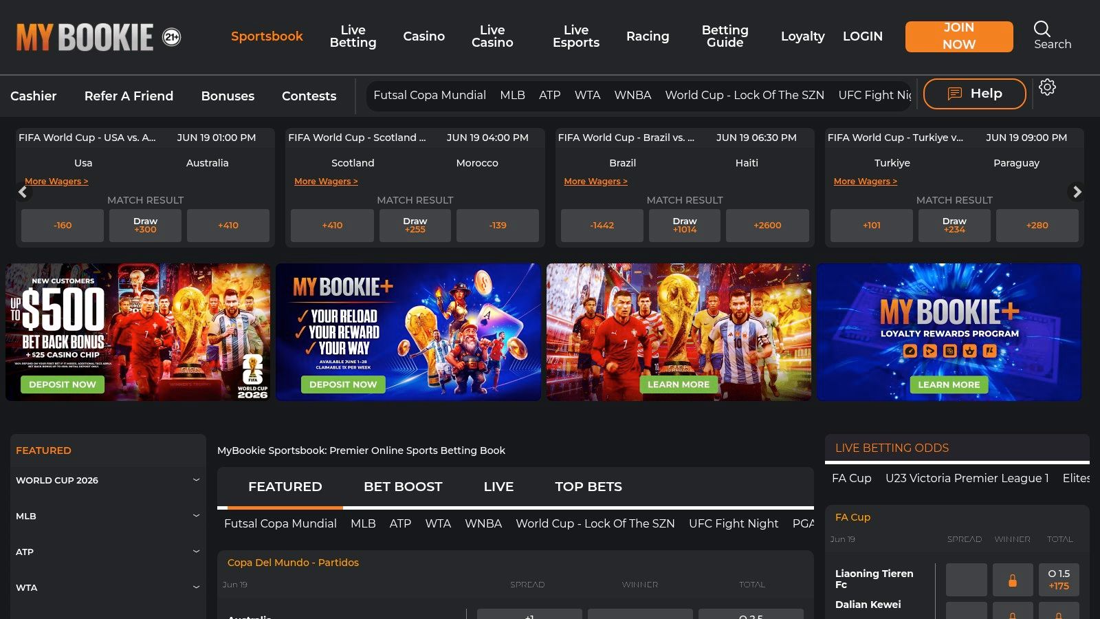 Betting Odds for World Cup 2026: Master Value & Win 2 Screenshot from https://usasportsbooklist.com/go/mybookie-crypto-bonus-sportsbooksportsbook/