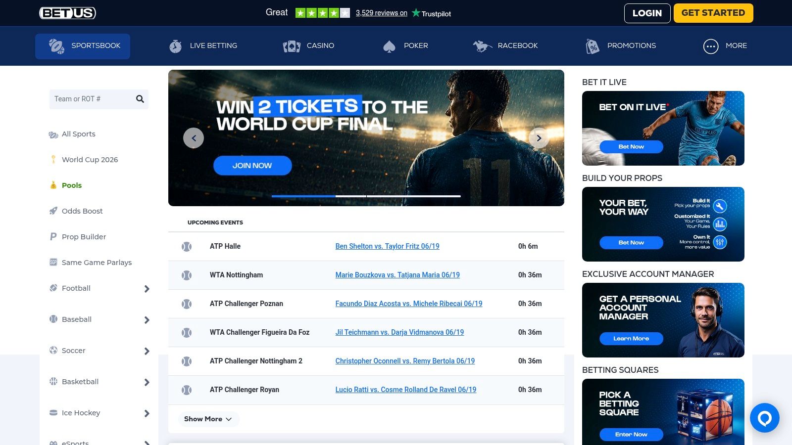 Betting Odds for World Cup 2026: Master Value & Win 3 Screenshot from https://usasportsbooklist.com/go/betus-cryptosportsbook/