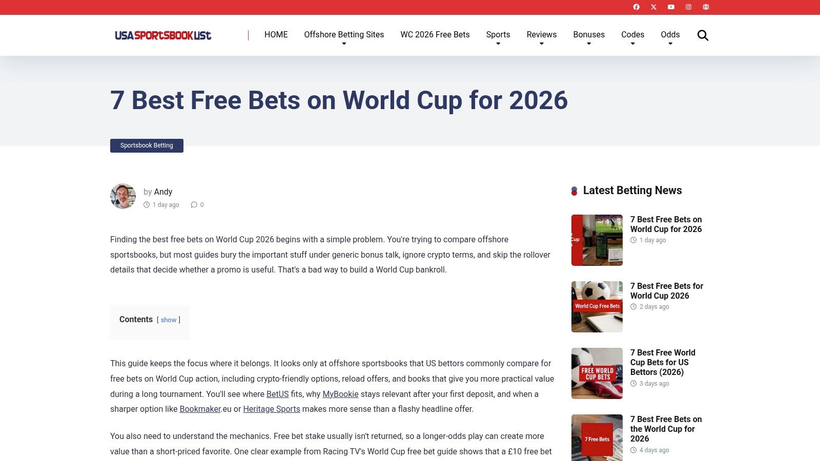 MyBookie: The All-Rounder's World Cup Bonus