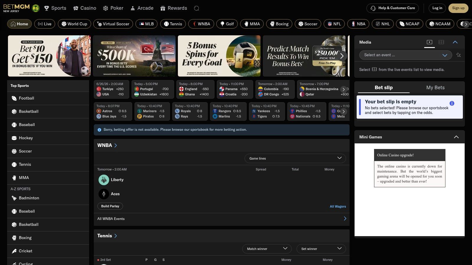 MyBookie sportsbook interface