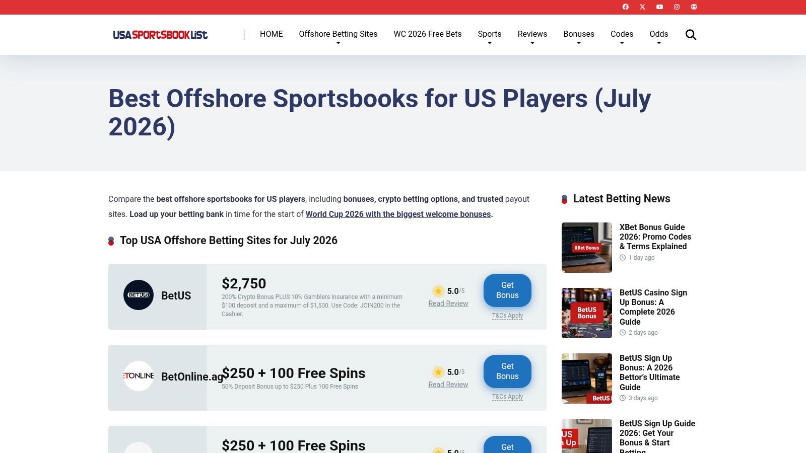 BetNow Free Bet: Guide to Claim & Win in 2026 2 Screenshot from https://usasportsbooklist.com