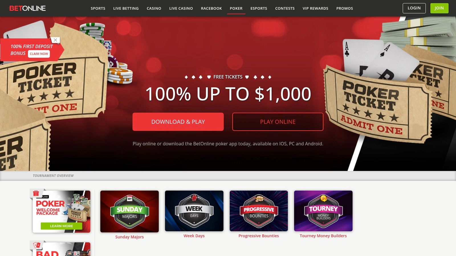 BetOnline AG Review 2026 a Guide for US Bettors 2 Screenshot from https://www.betonline.ag/poker
