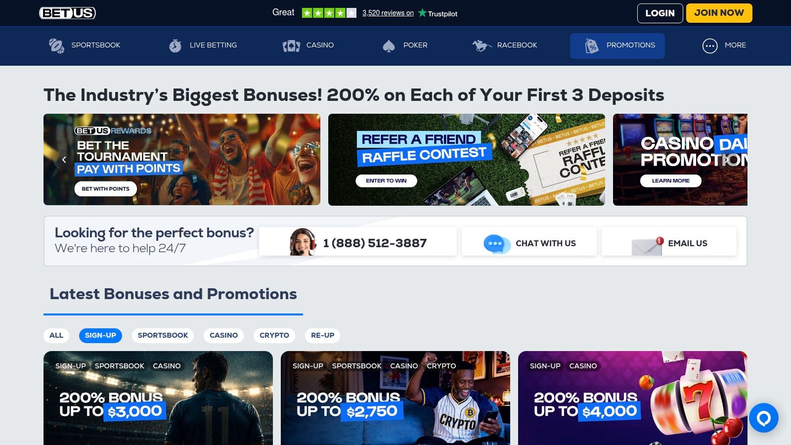 BetUS Casino Sign Up Bonus: A Complete 2026 Guide 1 Screenshot from https://usasportsbooklist.com/go/betus-cryptopromotions/