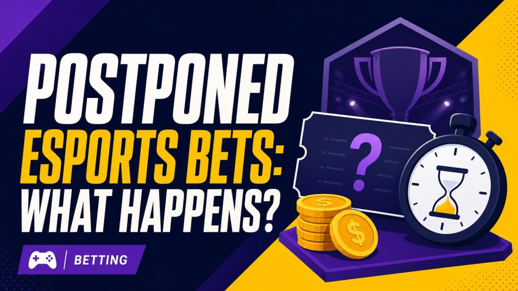 what happens postponed esports bets